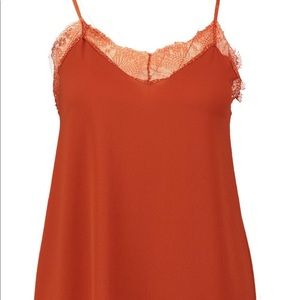 Boohoo Plus Lace Detail Woven Cami